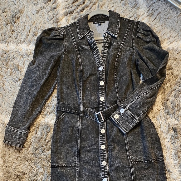 INC International Concepts Dresses & Skirts - Black long sleeve denim dress,  INC. (International Concepts) rom Macys